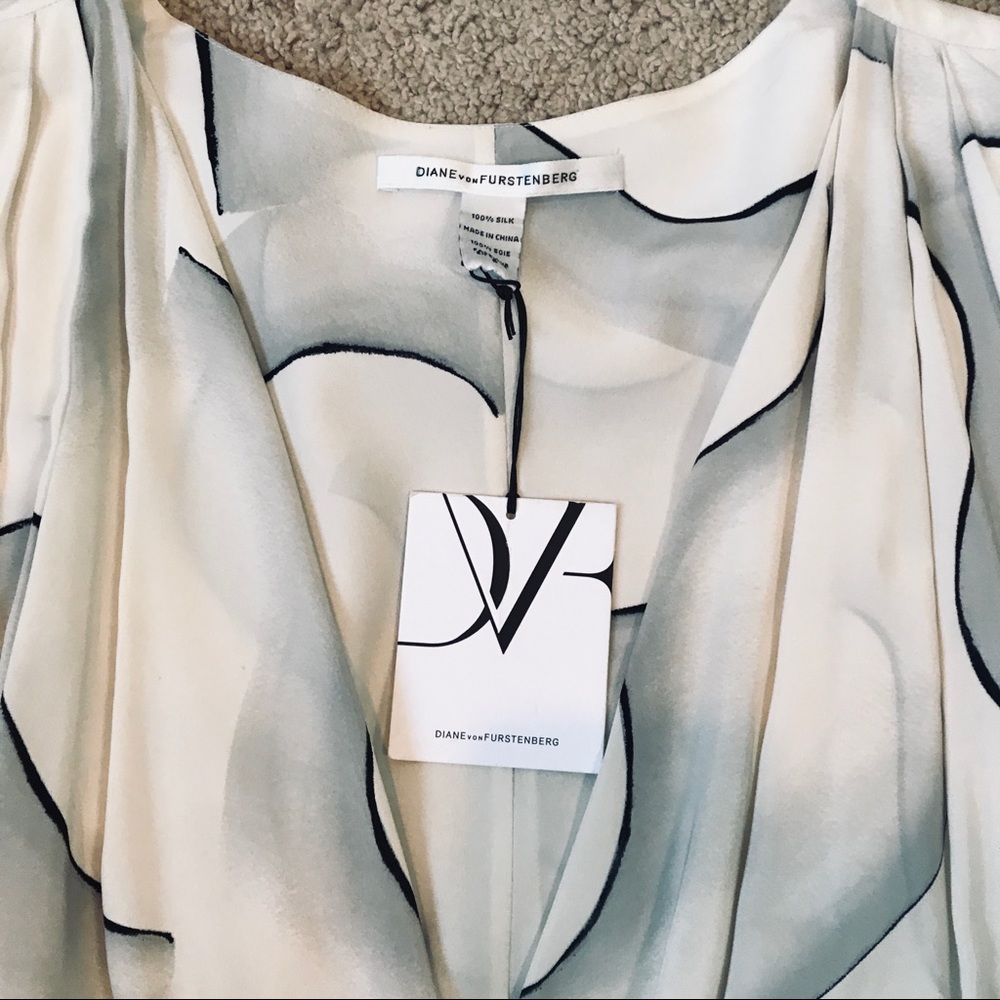 Diane Von Furstenberg DVF Juliette Silk Blouse - Picture 8 of 13